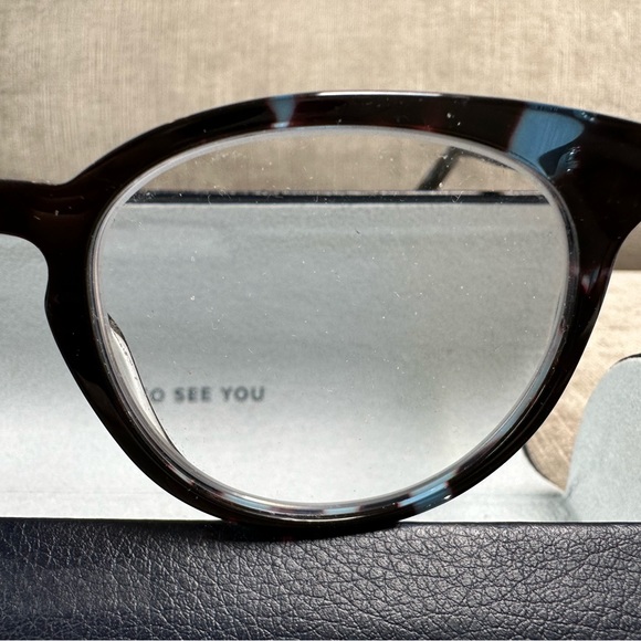 LIKE NEW! WARBY PARKER SADIE 174 RIVERBED TORTOISE READING EYEGLASS FRAMES - Picture 8 of 12